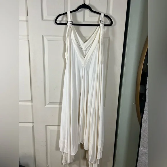 Free People FP Movement Seven Stars Onesie - Flowy Ivory Cream Jumpsuit - Picture 10 of 13